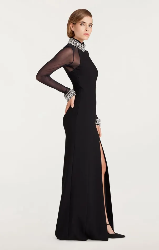 Women Cinq Sept Cocktail and Evening Loretta Gown Blacksilver