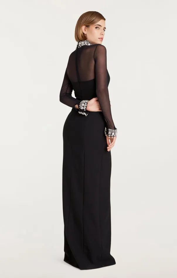Women Cinq Sept Cocktail and Evening Loretta Gown Blacksilver