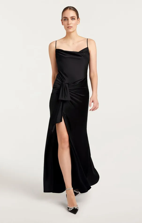 Women Cinq Sept Cocktail and Evening Monti Gown Black