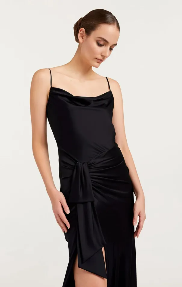 Women Cinq Sept Cocktail and Evening Monti Gown Black