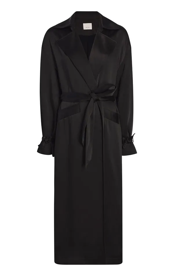Women Cinq Sept Jackets Jayla Trench Black