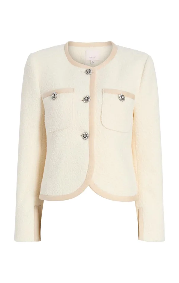 Women Cinq Sept Jackets Junia Jacket Ivory