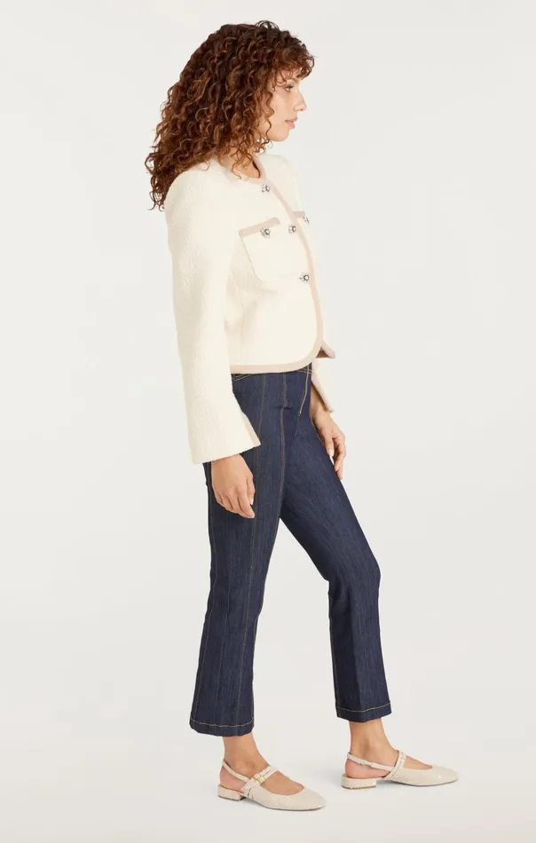 Women Cinq Sept Jackets Junia Jacket Ivory