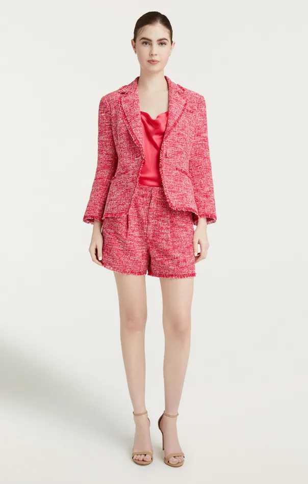Women Cinq Sept Jackets Katrice Blazer Berry Jamwhite