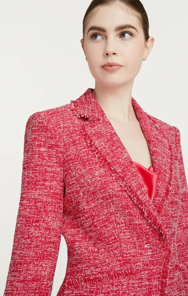 Women Cinq Sept Jackets Katrice Blazer Berry Jamwhite