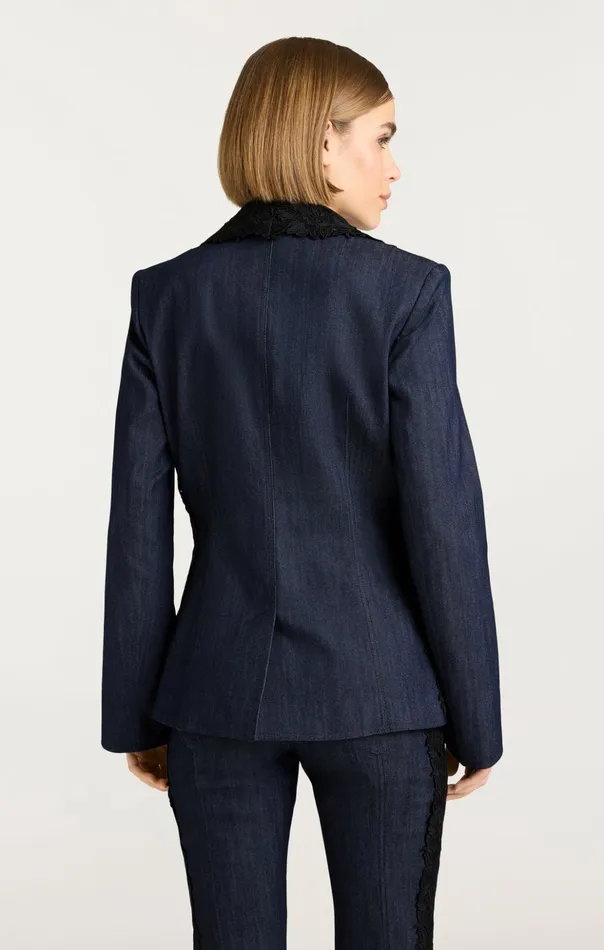 Women Cinq Sept Jackets Laney Jacket Indigo