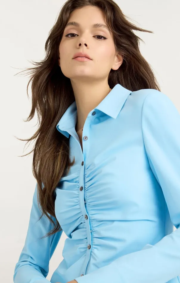 Women Cinq Sept Long Sleeve Tops Sienna Top Agua Fria