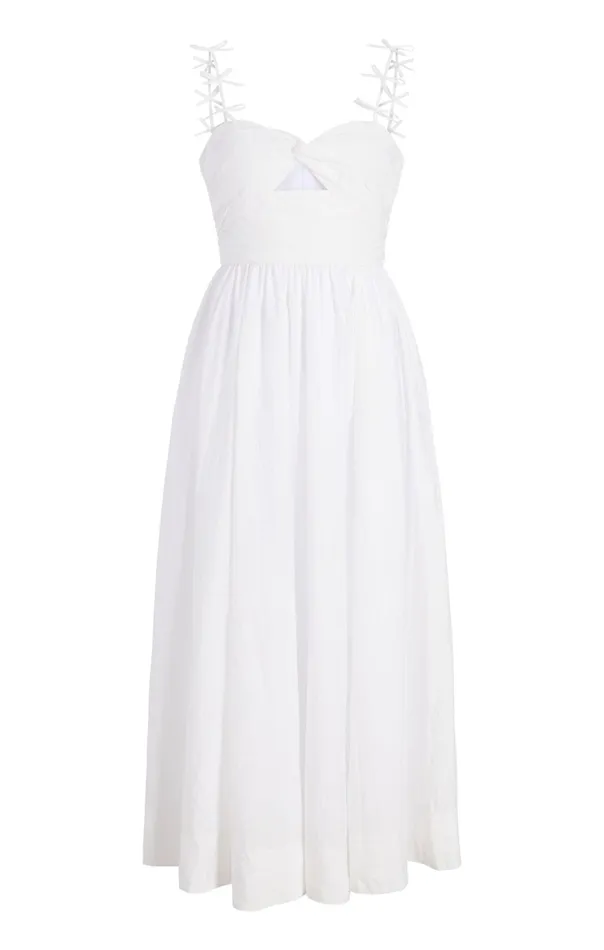 Women Cinq Sept Midi Agnes Dress White