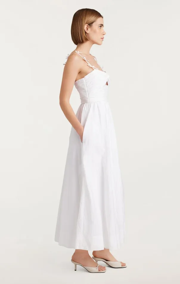 Women Cinq Sept Midi Agnes Dress White