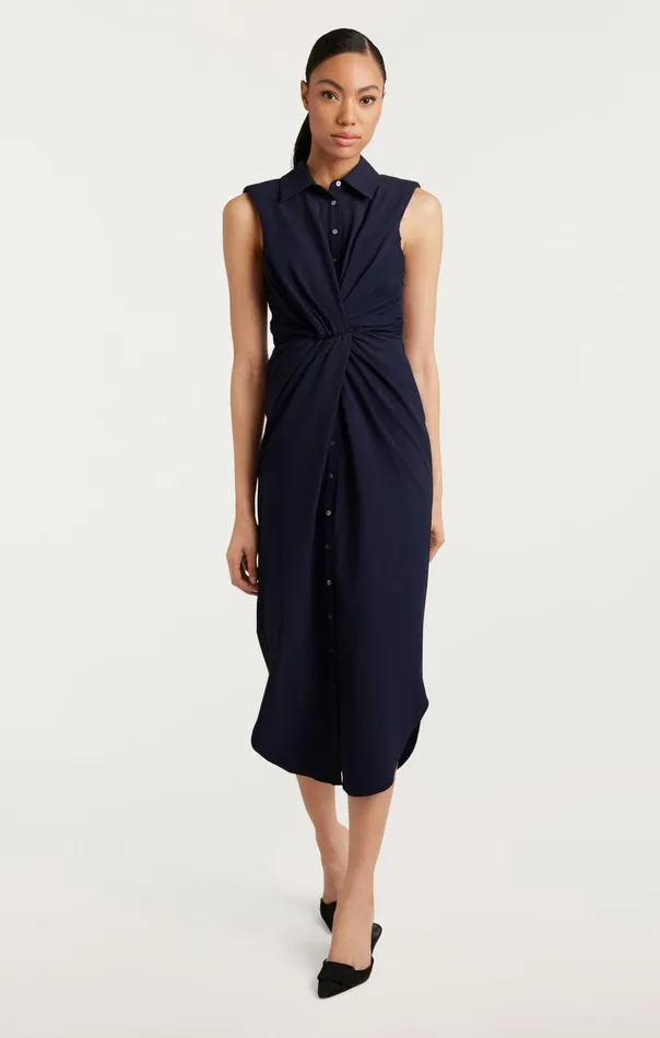 Women Cinq Sept Midi Catalina Dress Navy