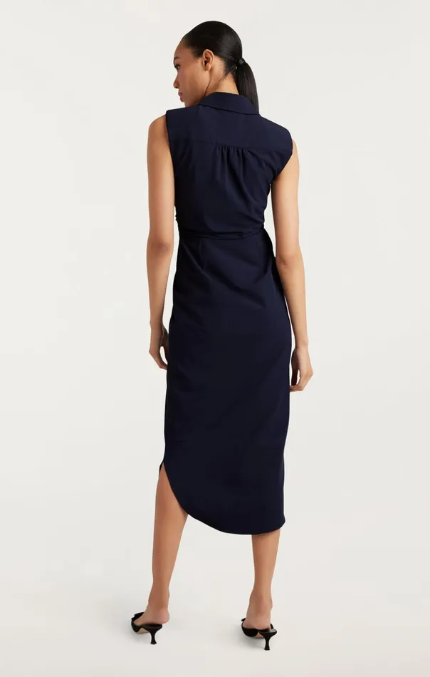 Women Cinq Sept Midi Catalina Dress Navy