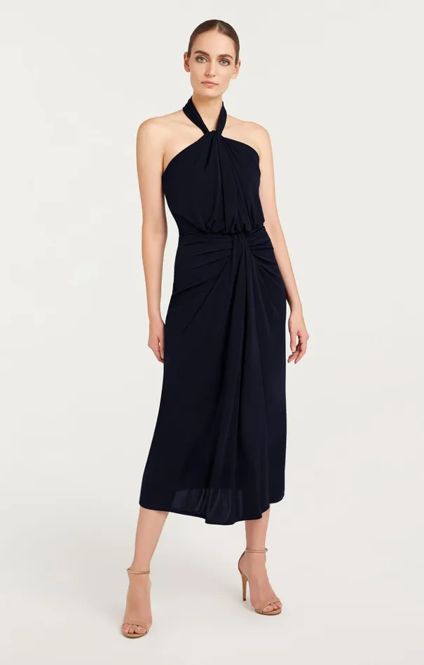 Women Cinq Sept Midi Kaily Dress Navy