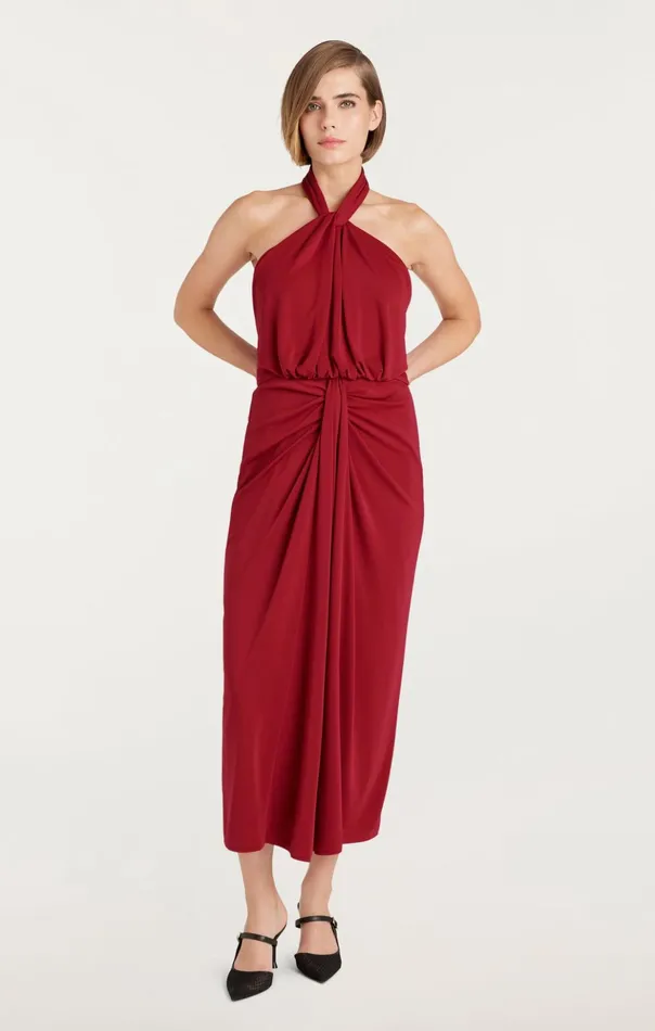 Women Cinq Sept Midi Kaily Dress Rosewood
