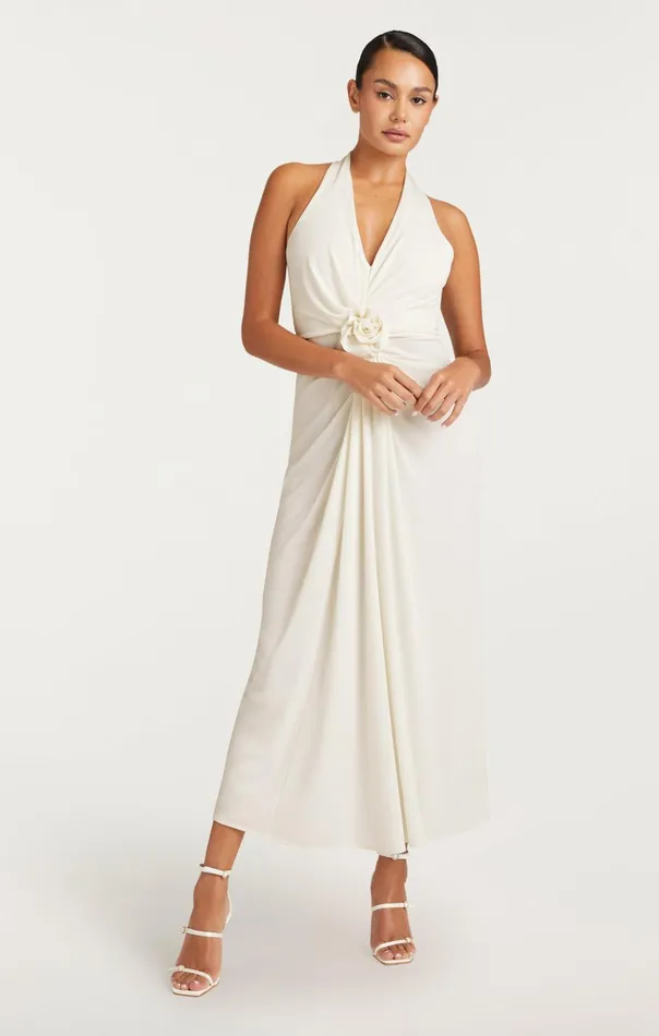Women Cinq Sept Midi Kathleen Dress Ivory