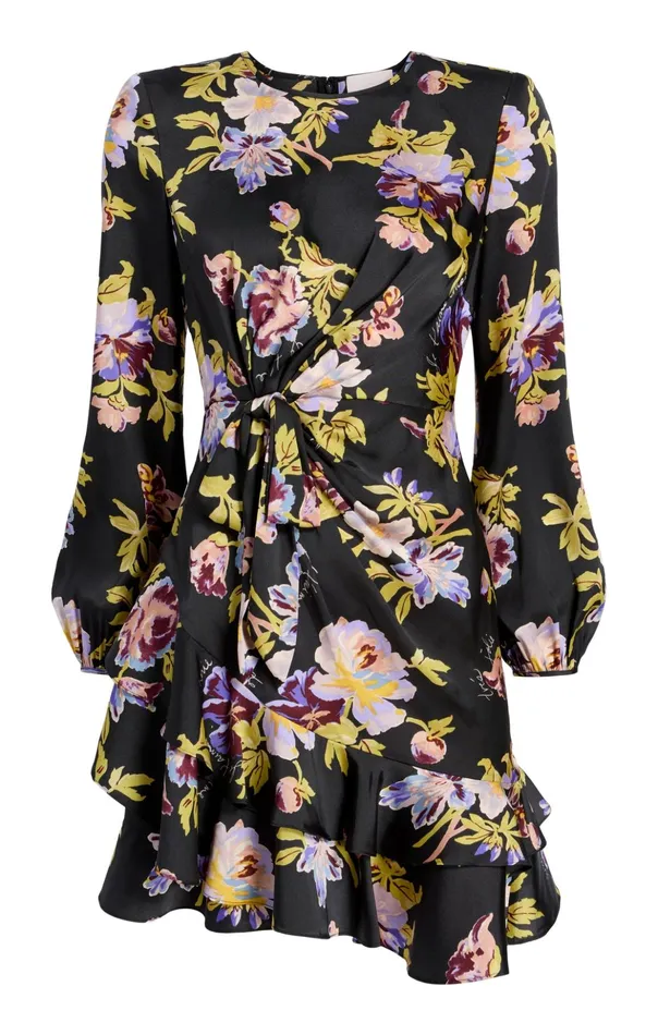 Women Cinq Sept Mini Alice Dress Black Multi