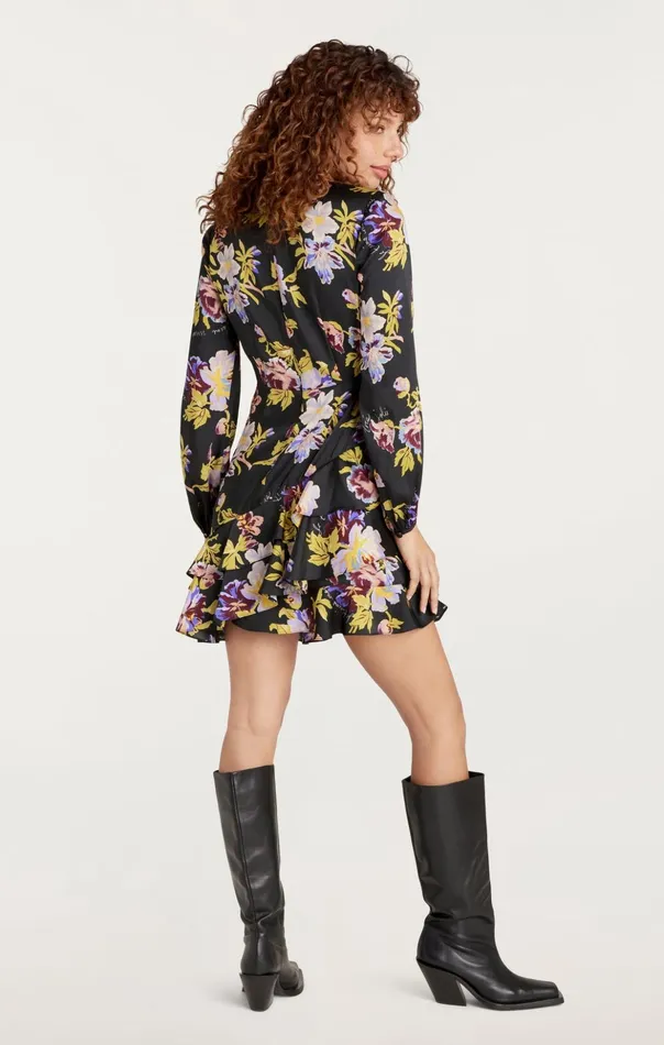 Women Cinq Sept Mini Alice Dress Black Multi