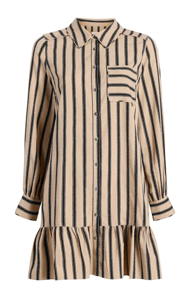 Women Cinq Sept Mini Arlette Dress Khakiblack