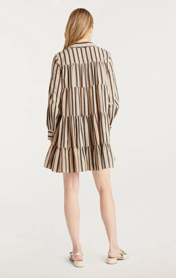 Women Cinq Sept Mini Arlette Dress Khakiblack