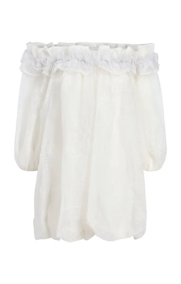Women Cinq Sept Mini Nava Dress Ivory