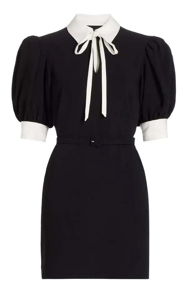 Women Cinq Sept Mini Sabelle Dress Blackivory