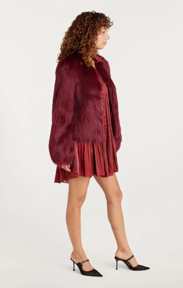 Women Cinq Sept Outerwear Benson Coat Rhubarb