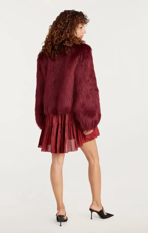 Women Cinq Sept Outerwear Benson Coat Rhubarb