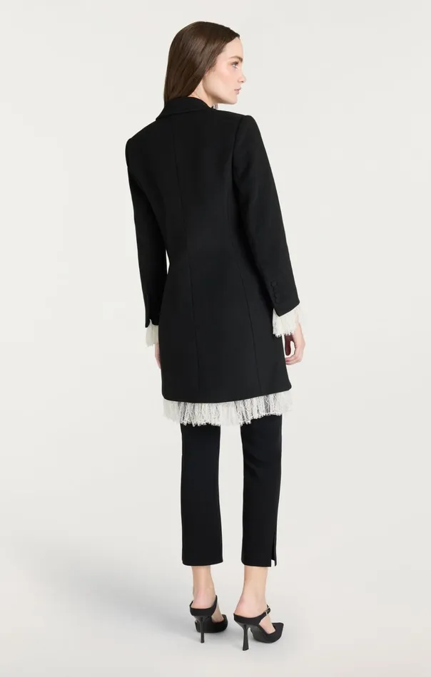 Women Cinq Sept Outerwear Roxie Coat Blackivory