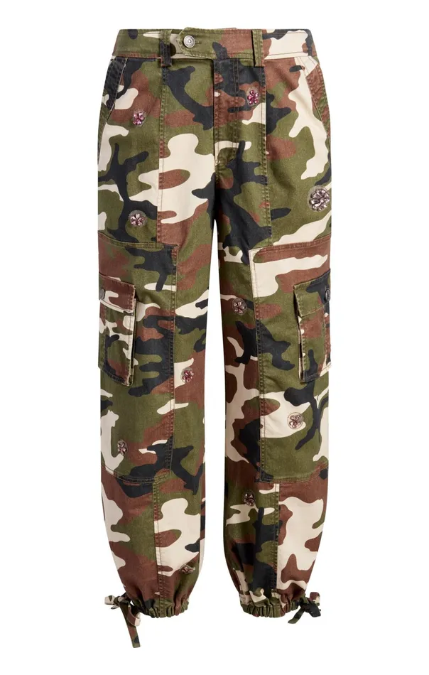 Women Cinq Sept Pants Love Camo Zola Pant Classic Multi