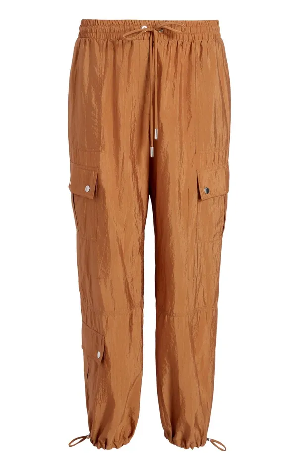 Women Cinq Sept Pants Nitsan Parachute Pant Baked Cookie