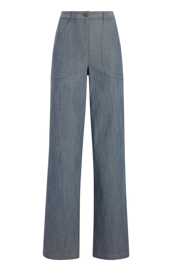 Women Cinq Sept Pants Paco Pant Light Indigo