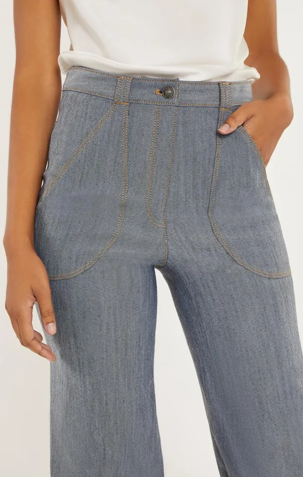 Women Cinq Sept Pants Paco Pant Light Indigo
