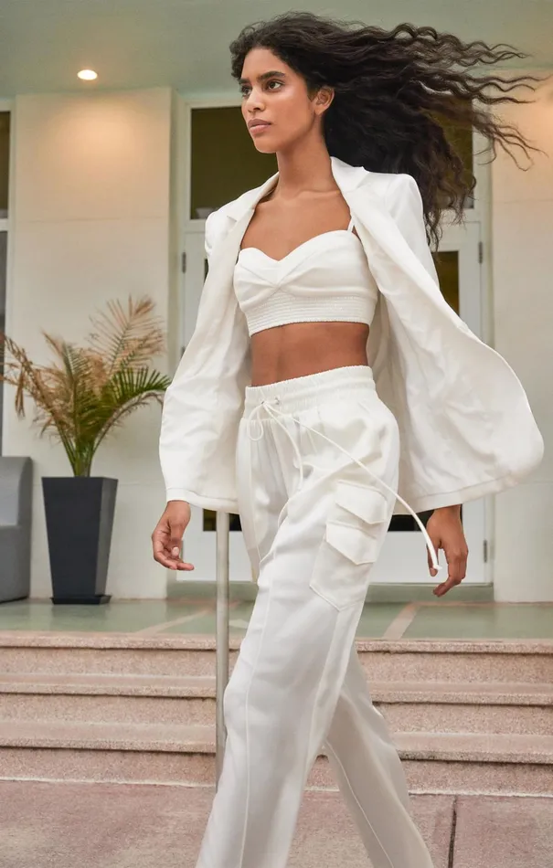 Women Cinq Sept Pants Sarie Pant Ivory