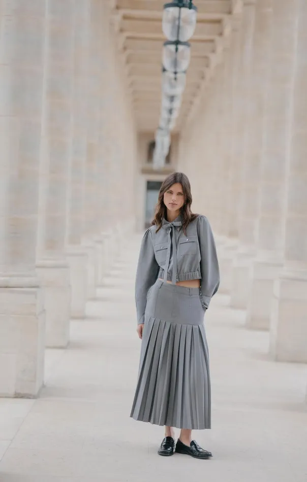 Women Cinq Sept Skirts Bane Skirt Steel Grey