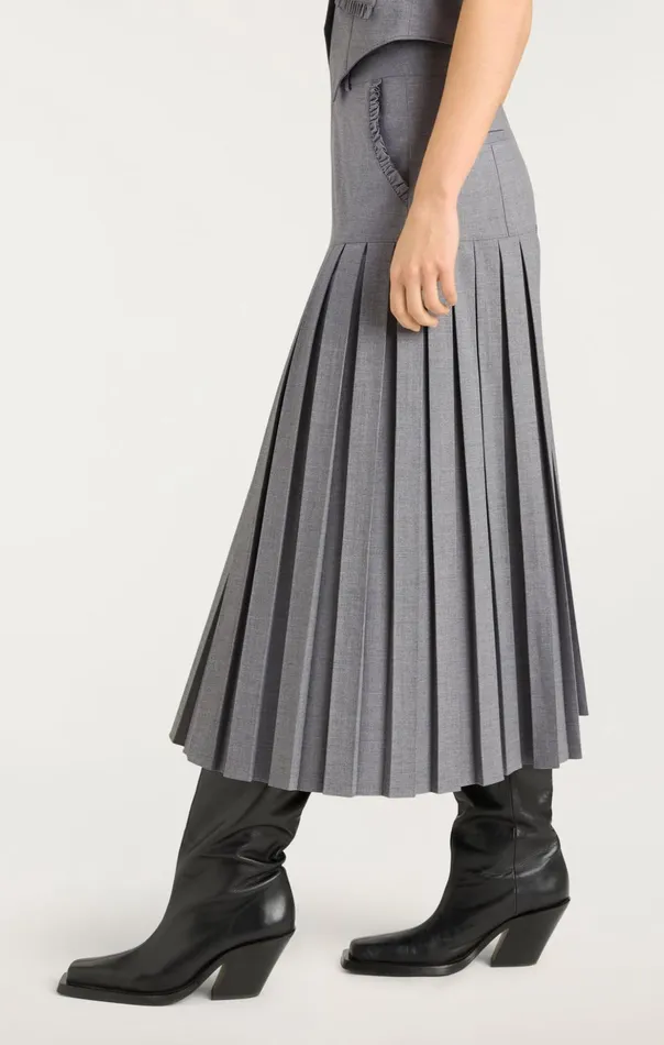 Women Cinq Sept Skirts Bane Skirt Steel Grey