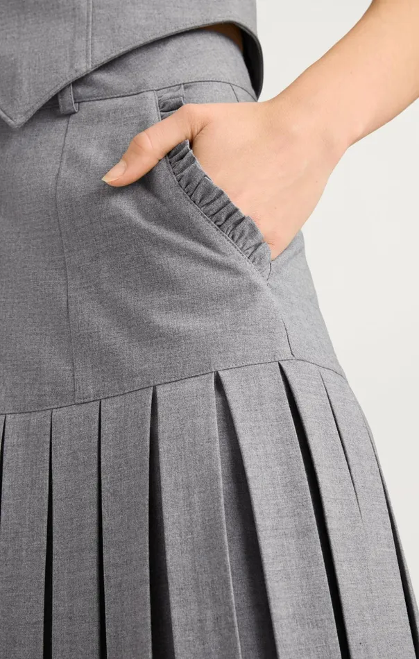 Women Cinq Sept Skirts Bane Skirt Steel Grey