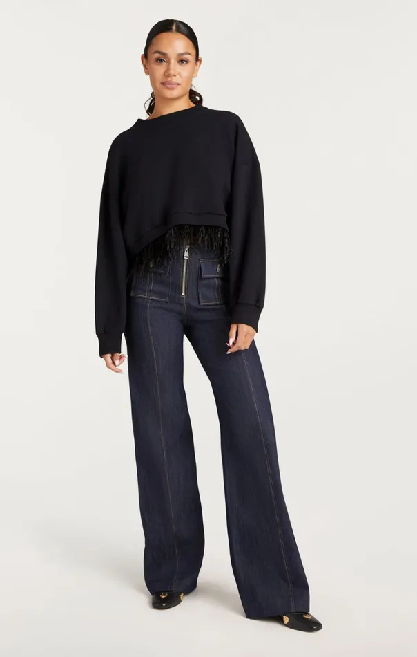 Women Cinq Sept Sweaters and Knits Albertine Sweatshirt Black