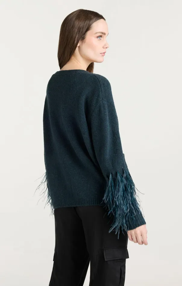 Women Cinq Sept Sweaters and Knits Dreama Marnie Cardigan Green Onyx Multi
