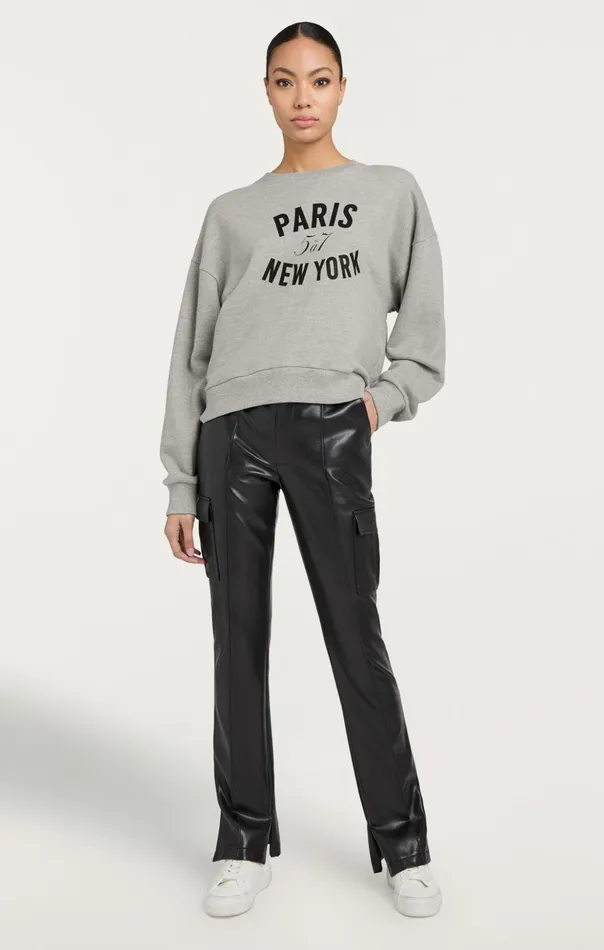 Women Cinq Sept Sweaters and Knits Paris New York Brandy Pullover Heather Greyblack