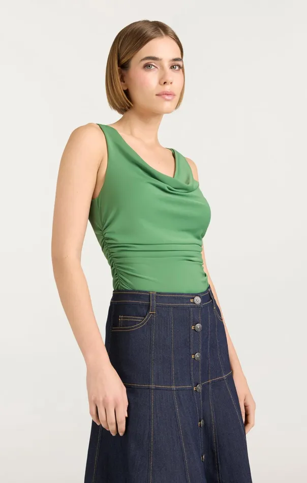 Women Cinq Sept Tank Tops and Camisoles Cherise Top Sea Palm