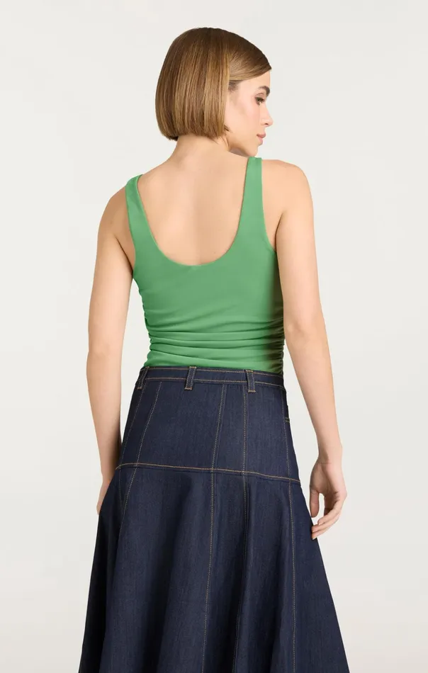 Women Cinq Sept Tank Tops and Camisoles Cherise Top Sea Palm