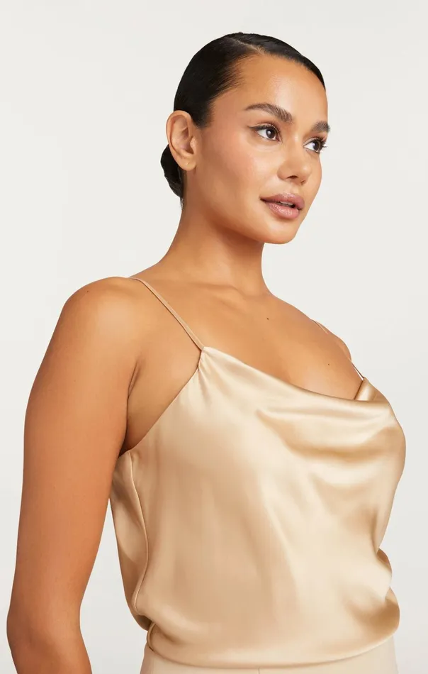 Women Cinq Sept Tank Tops and Camisoles Marta Cami Khaki
