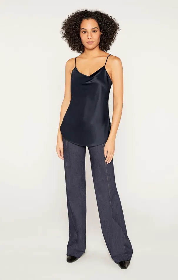 Women Cinq Sept Tank Tops and Camisoles Marta Cami Navy