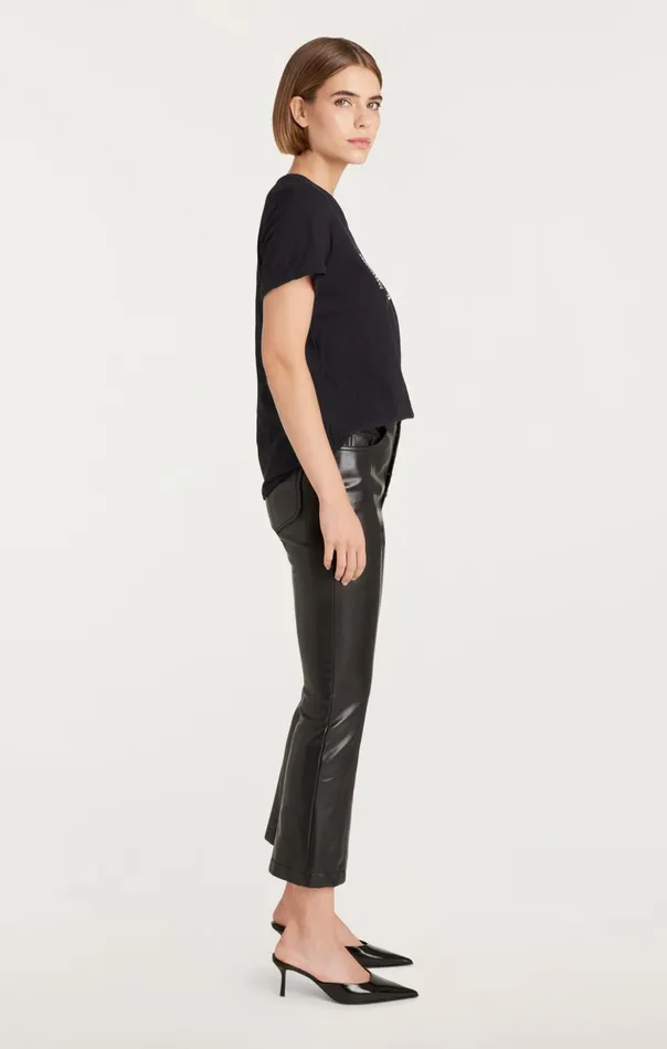 Women Cinq Sept Tees and Pullovers Grommet Amour Tee Black