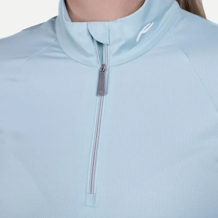Women Collagen Midlayer HalfZip Mist KJUS Midlayers and Sweaters