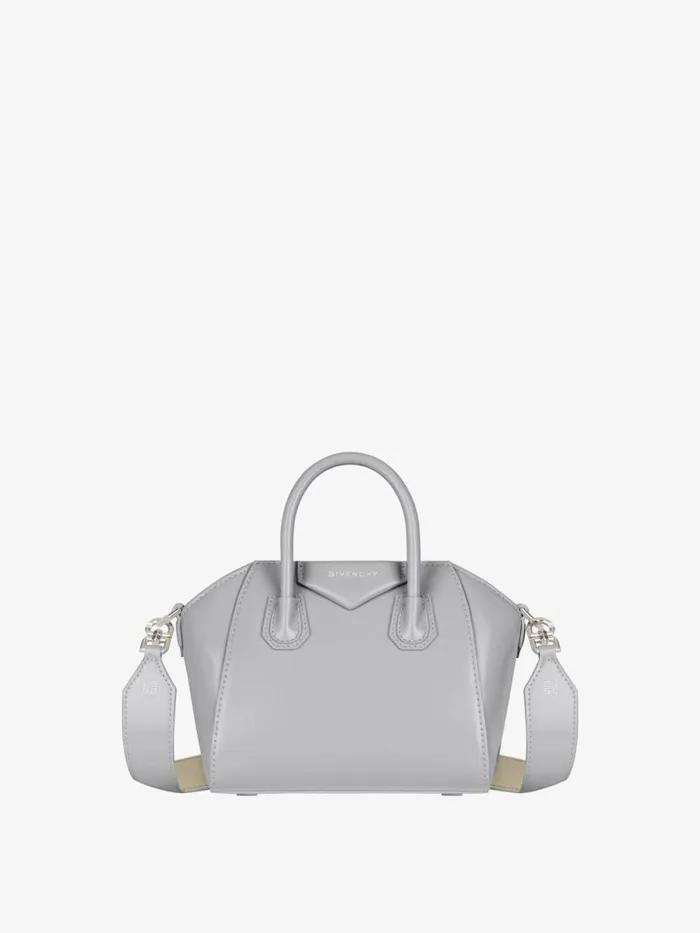 Women Crossbody Bags Givenchy Antigona Toy Bag In Box Leather Light Greynatural Beige Women Crossbody Bags Givenchy Antigona Toy Bag In Box Leather Light Greynatural Beige