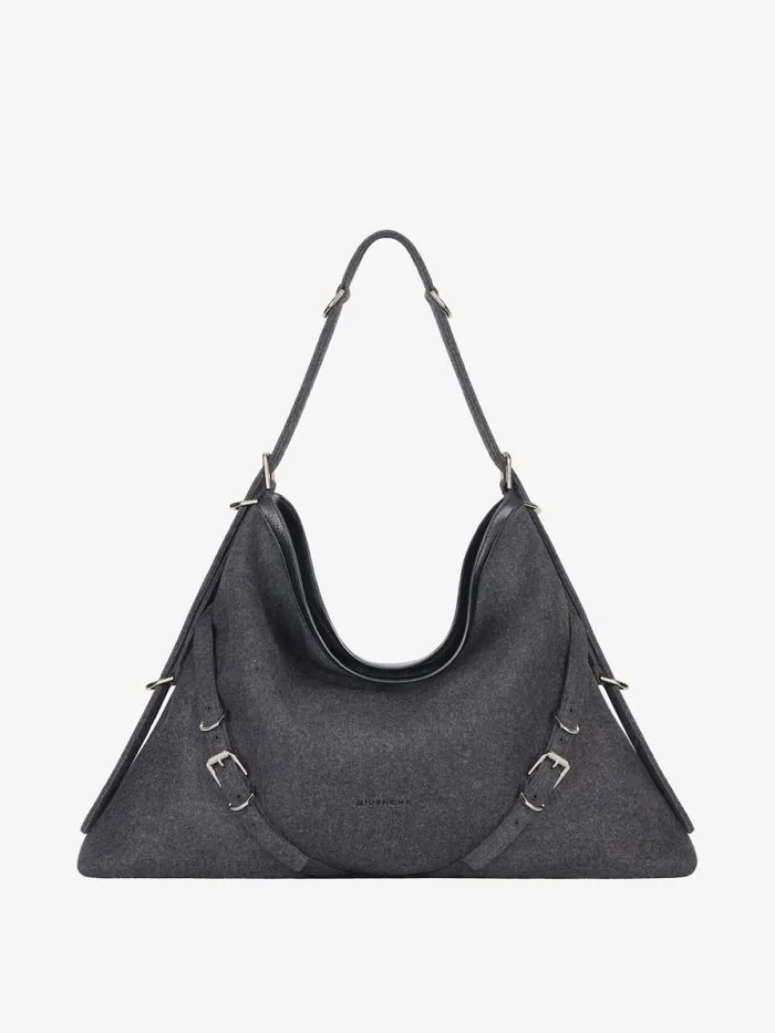 Women Crossbody Bags Givenchy Large Voyou Bag In Cashmere Medium Grey