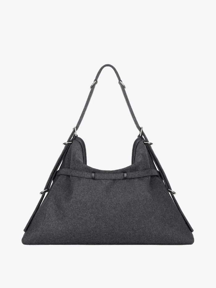 Women Crossbody Bags Givenchy Large Voyou Bag In Cashmere Medium Grey