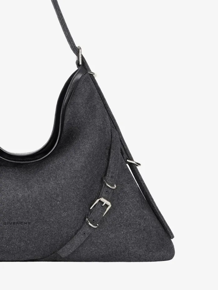 Women Crossbody Bags Givenchy Large Voyou Bag In Cashmere Medium Grey