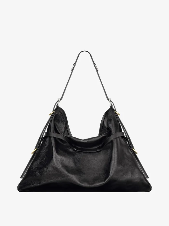 Women Crossbody Bags Givenchy Large Voyou Bag In Leather Black Women Crossbody Bags Givenchy Large Voyou Bag In Leather Black