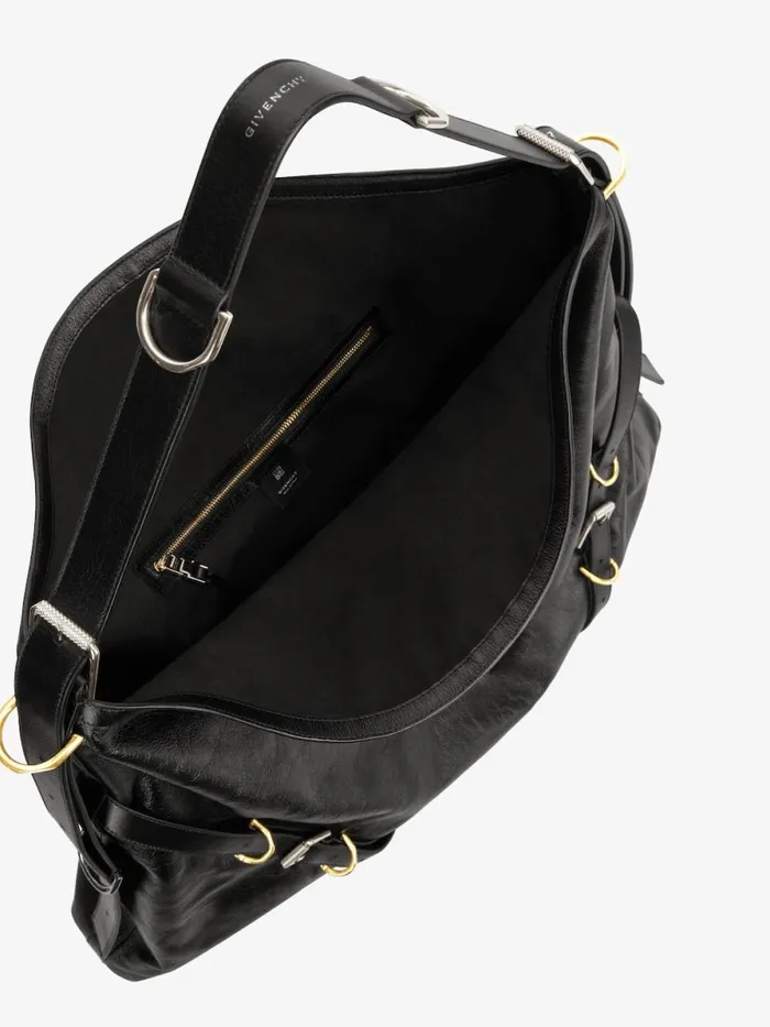 Women Crossbody Bags Givenchy Large Voyou Bag In Leather Black Women Crossbody Bags Givenchy Large Voyou Bag In Leather Black